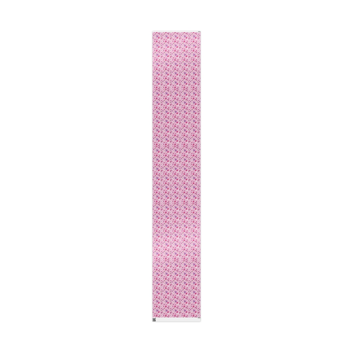 Valentine Pink Hearts & Love Notes Wrapping Paper Roll — Cute Romantic Gift Wrap