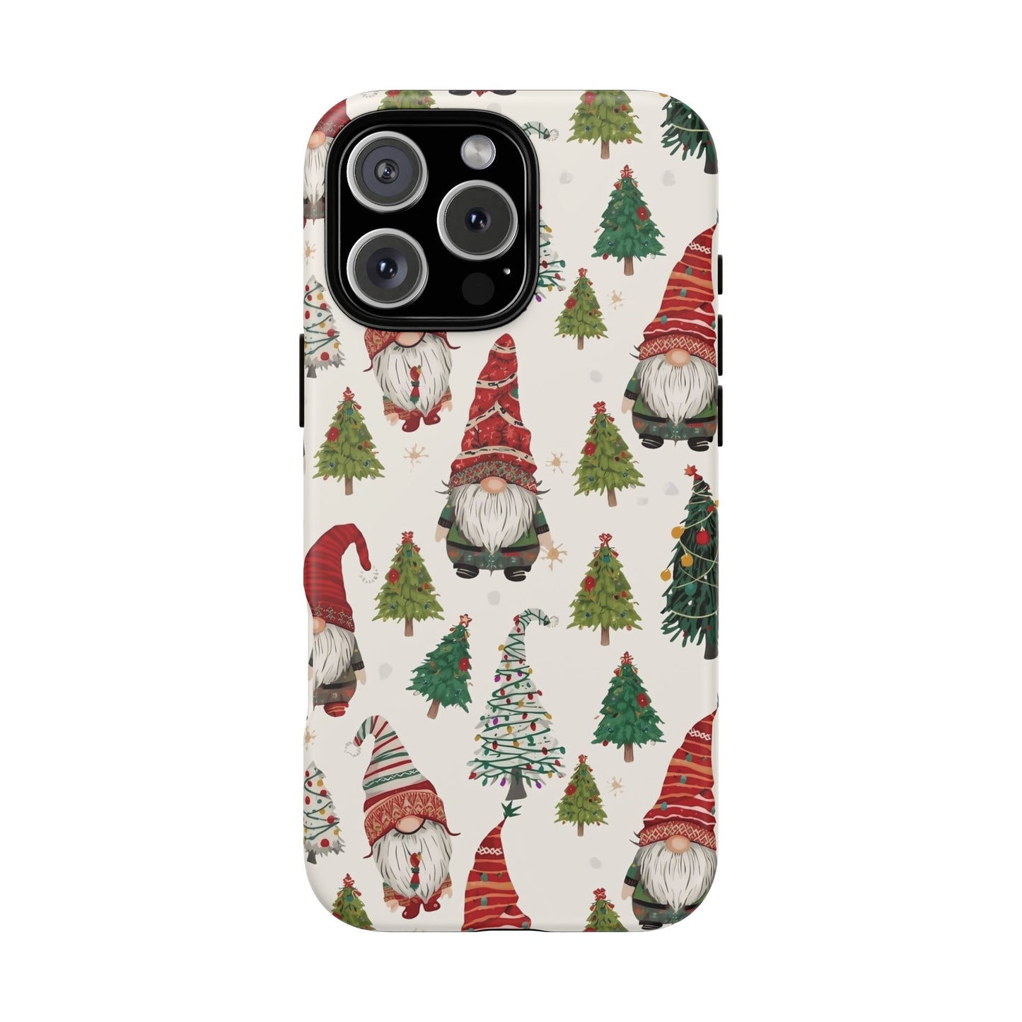 Christmas Gnome Phone Case, Dual Layer Phone Case for Iphone 17, 16, 15, 14, 13, 12, 11 & Samsung