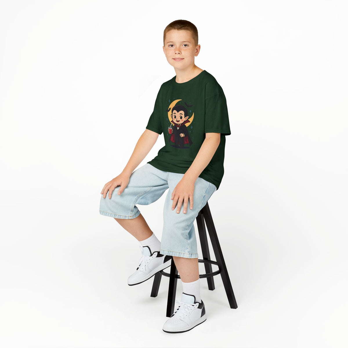 Kids Halloween T-Shirt, Cute Vampire Shirt, Halloween Costume Tee, Trick or Treat Shirt, Spooky Season Apparel