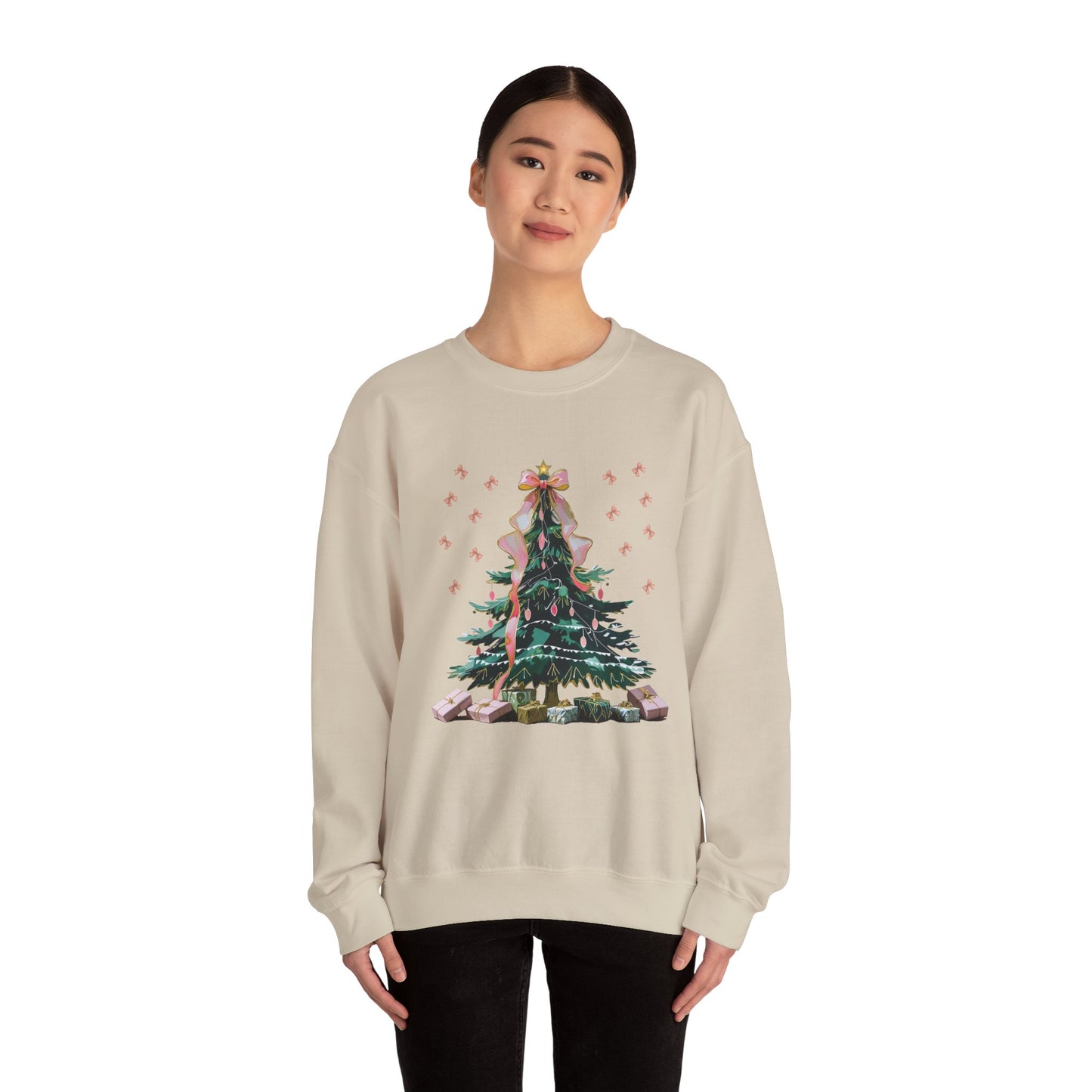 Christmas Tree Sweatshirt | Cozy Holiday Sweatshirt, Unisex Crewneck, Festive Apparel