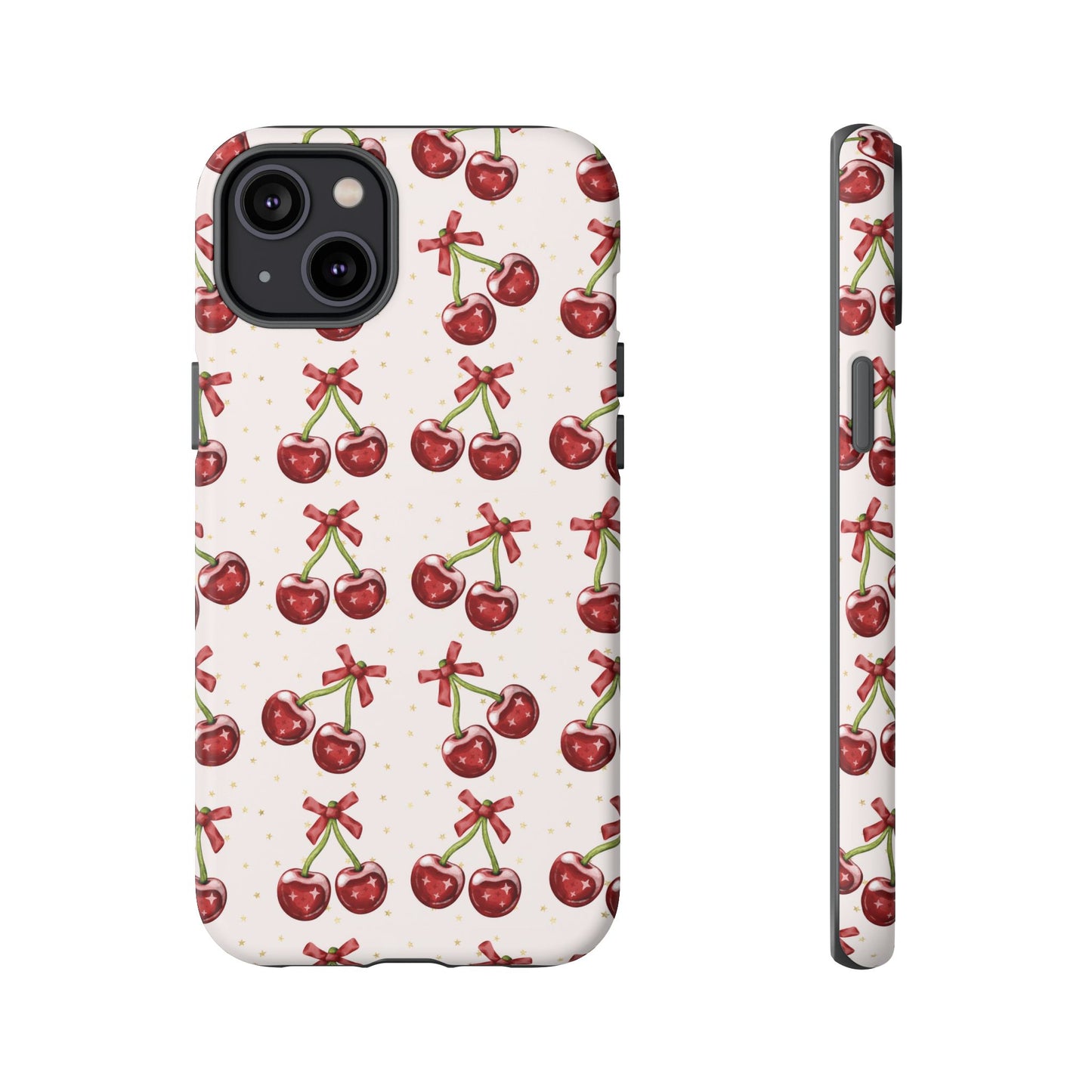 Cherry Pattern Phone Case — Cute Red Cherry Protective Phone Cover