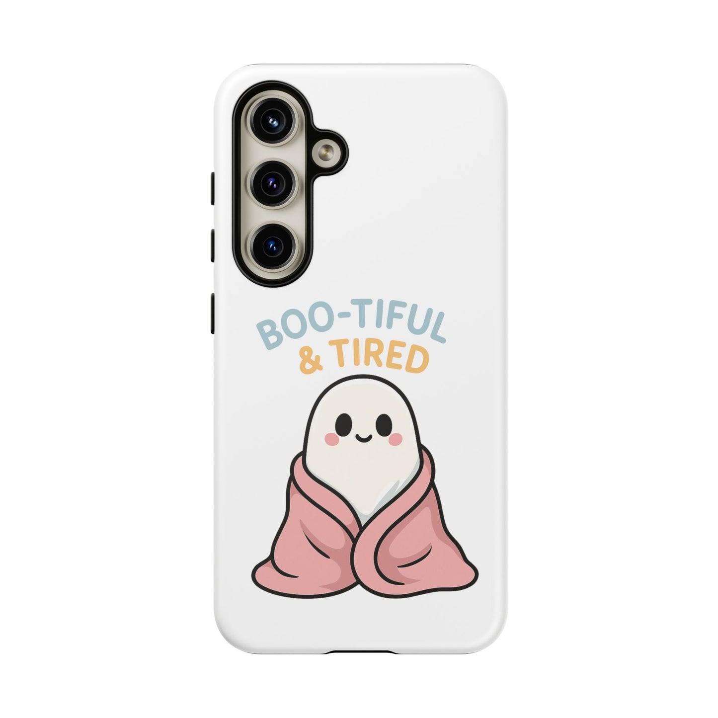 Boo-tiful & Tired Phone Case, Halloween-Themed Design
