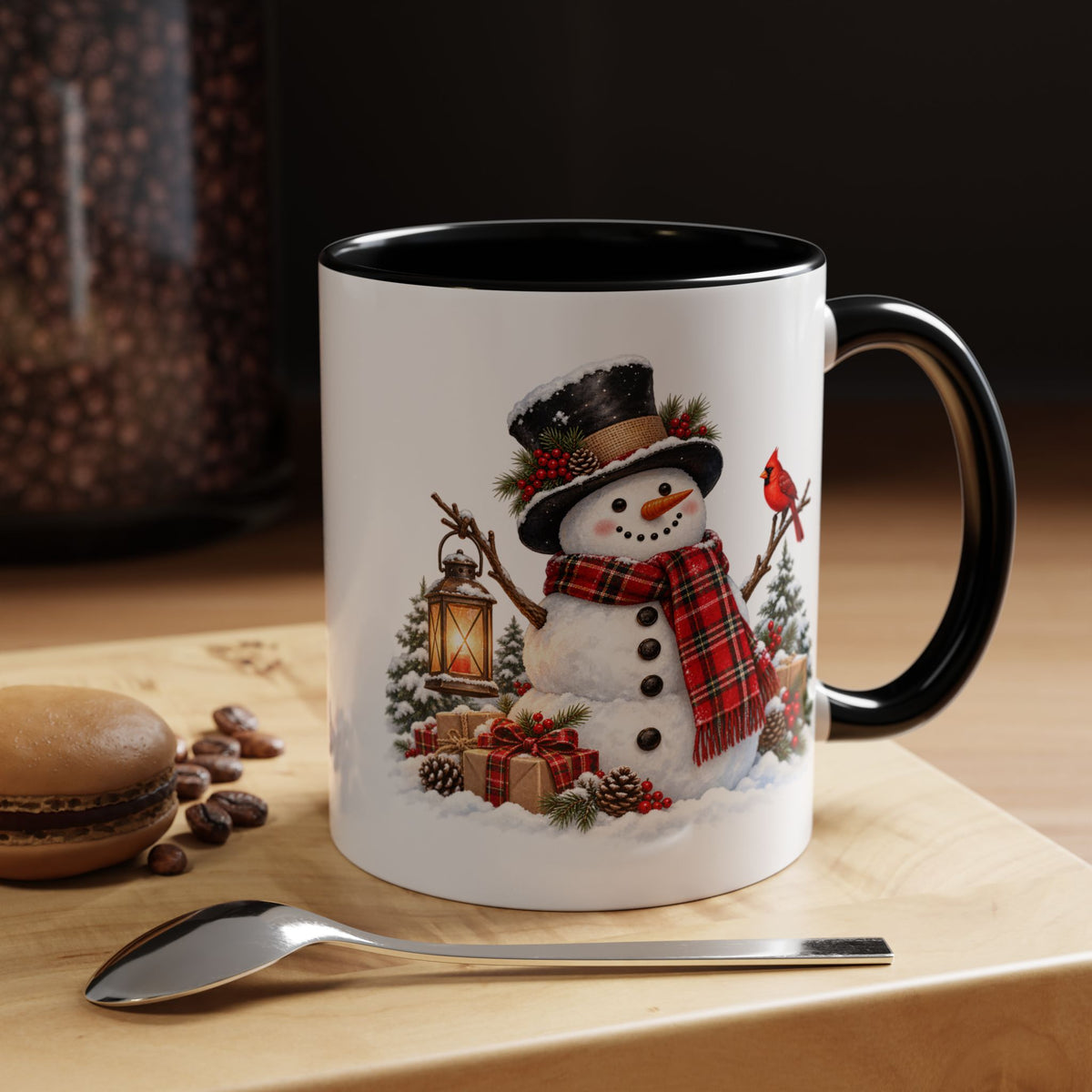 Snowman Christmas Coffee Mug – Festive Holiday Accent Mug (11 oz)