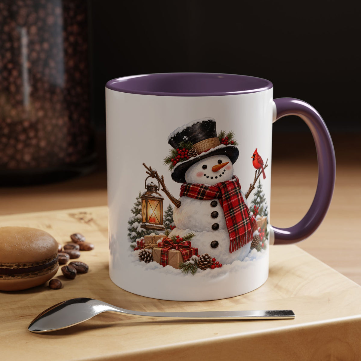 Snowman Christmas Coffee Mug – Festive Holiday Accent Mug (11 oz)