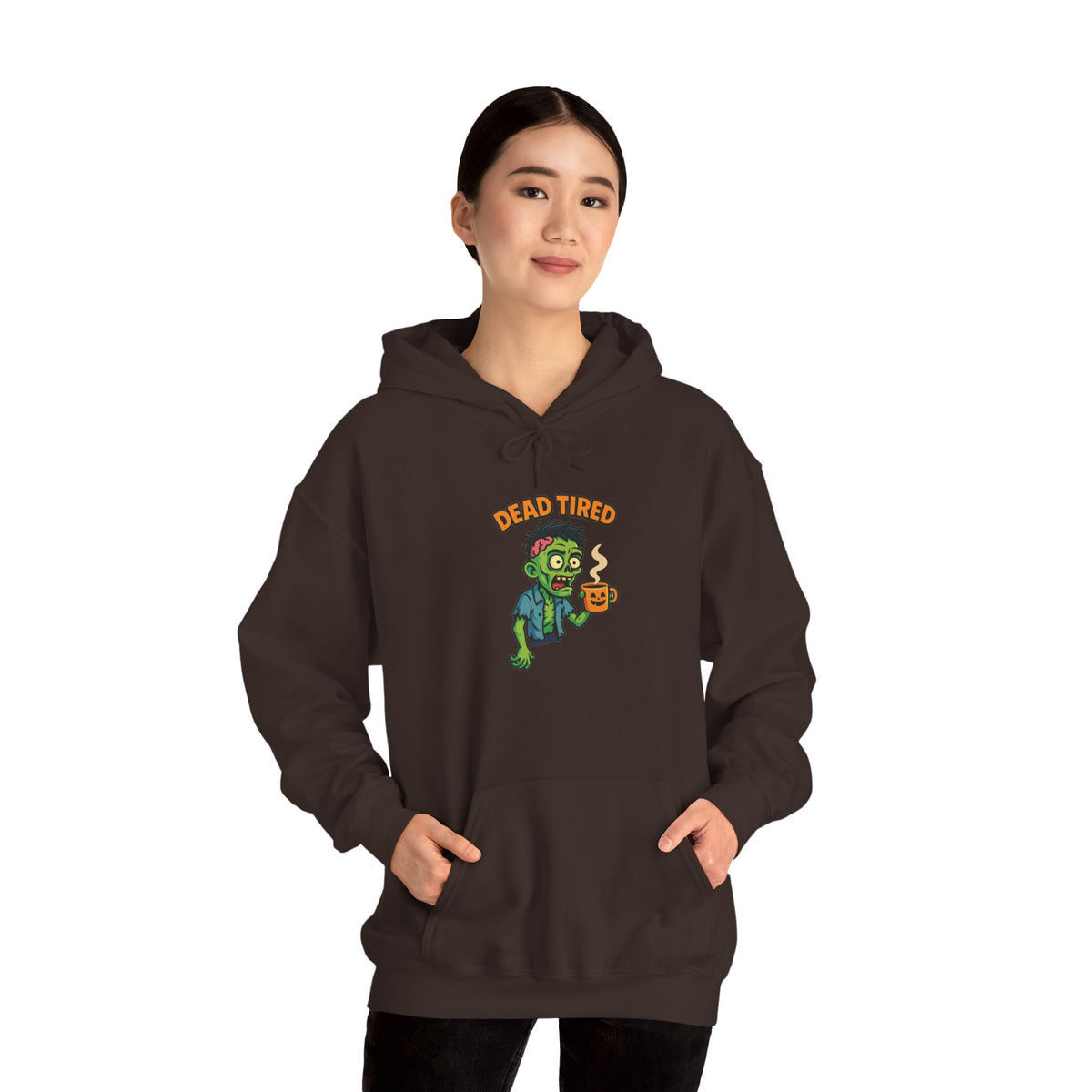 Zombie Themed Unisex Hoodie, Cozy Halloween Sweatshirt, Spooky Season Apparel