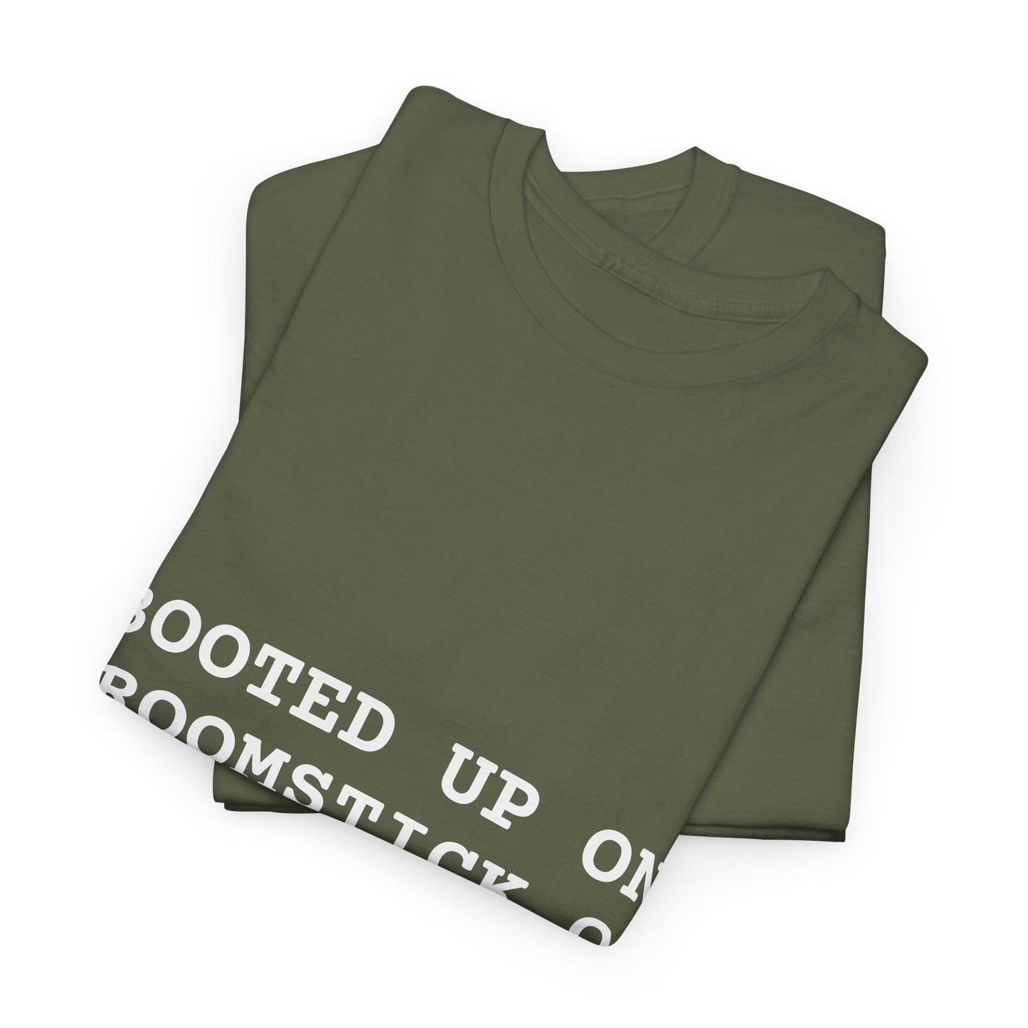 Broomstick OS Tee, Funny Graphic Tee for Tech Lovers, Unisex Cotton T-Shirt