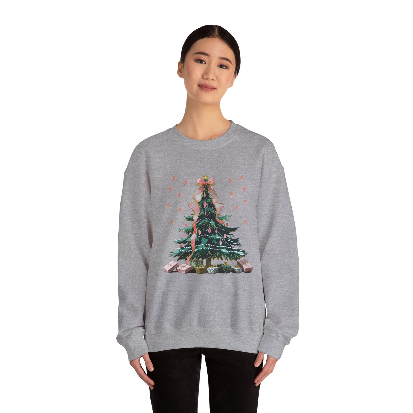 Christmas Tree Sweatshirt | Cozy Holiday Sweatshirt, Unisex Crewneck, Festive Apparel