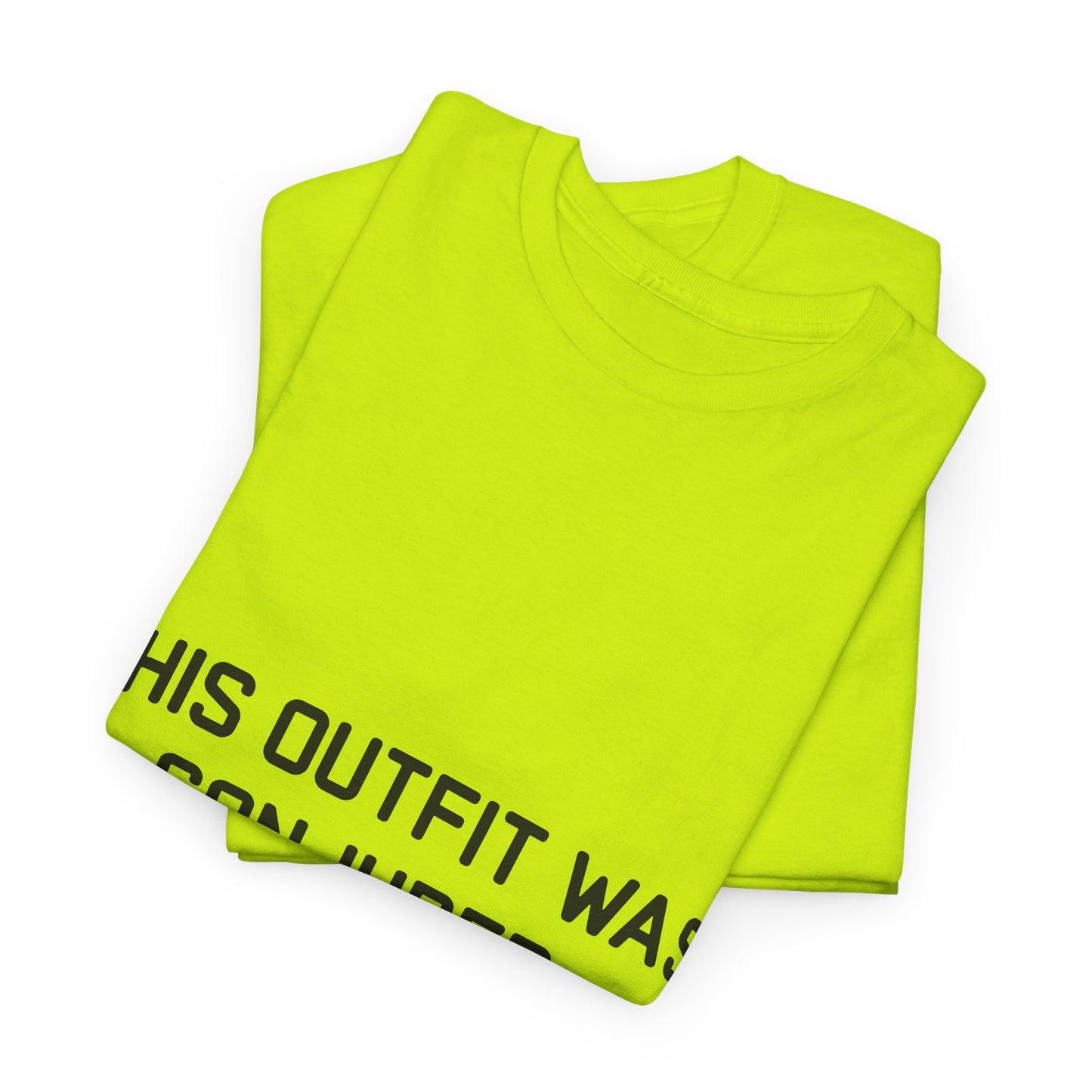 Unisex Heavy Cotton Tee - 'This Outfit Was Conjured, Not Chosen' - Funny Halloween T-shirt