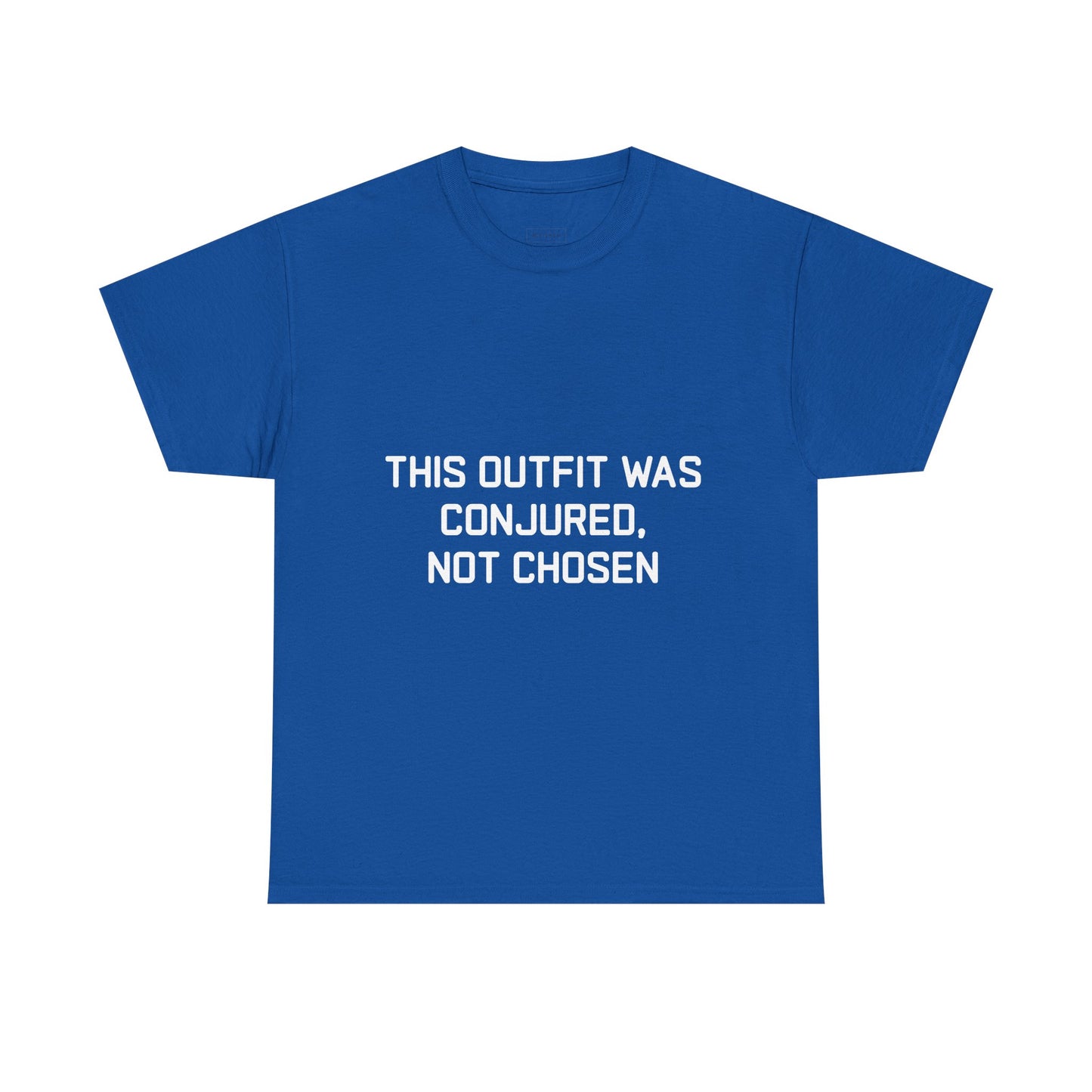 Unisex Heavy Cotton Tee - 'This Outfit Was Conjured, Not Chosen' - Funny Halloween T-shirt