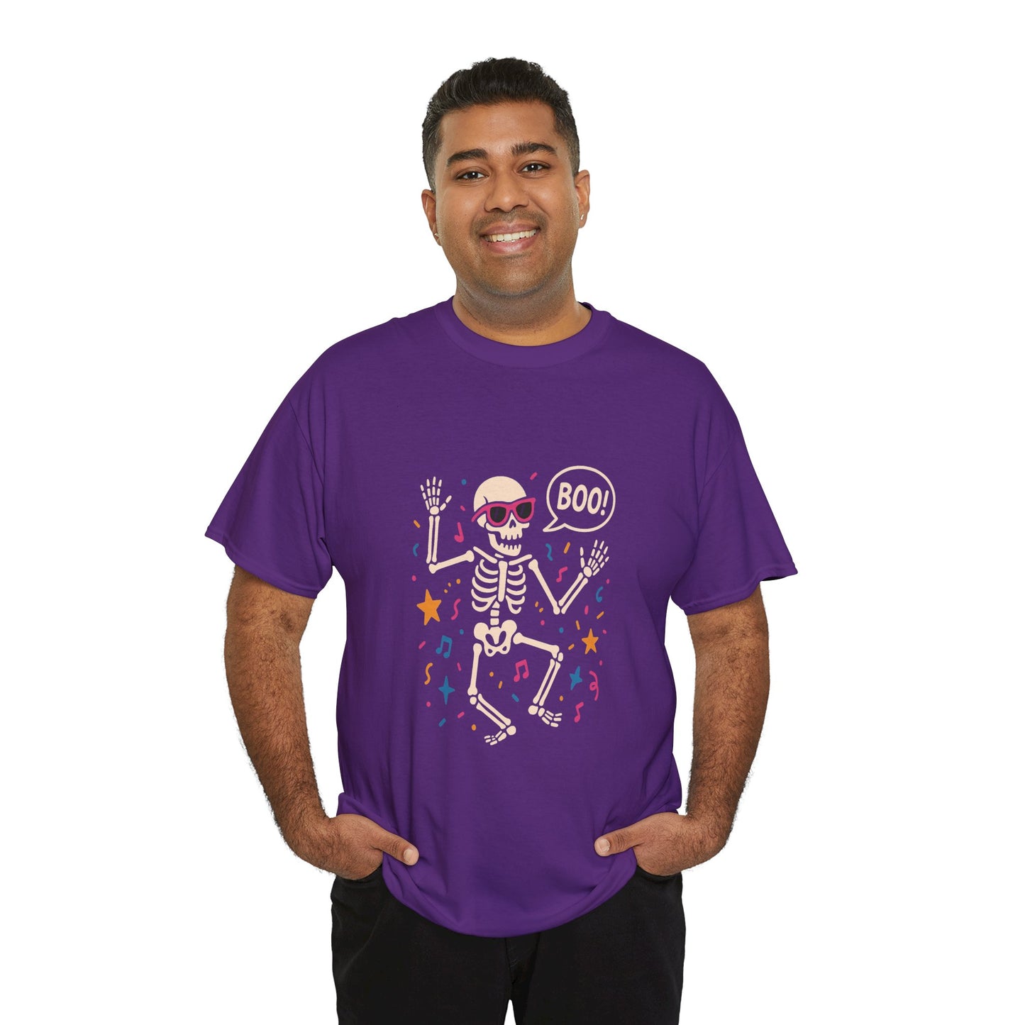 Halloween Skeleton Tee, Unisex Graphic Tee, Spooky Fun Shirt