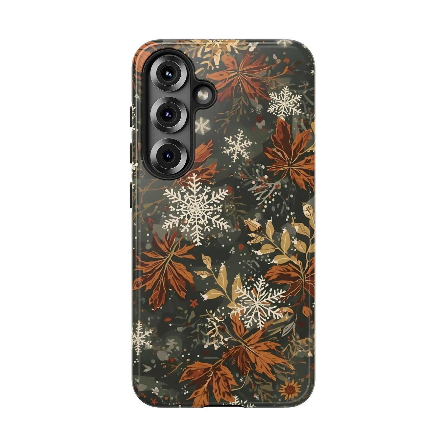 Christmas Phone Case, Autumn Floral Phone Case for Iphone 17, 16, 15, 14, 13, 12, 11 & Samsung