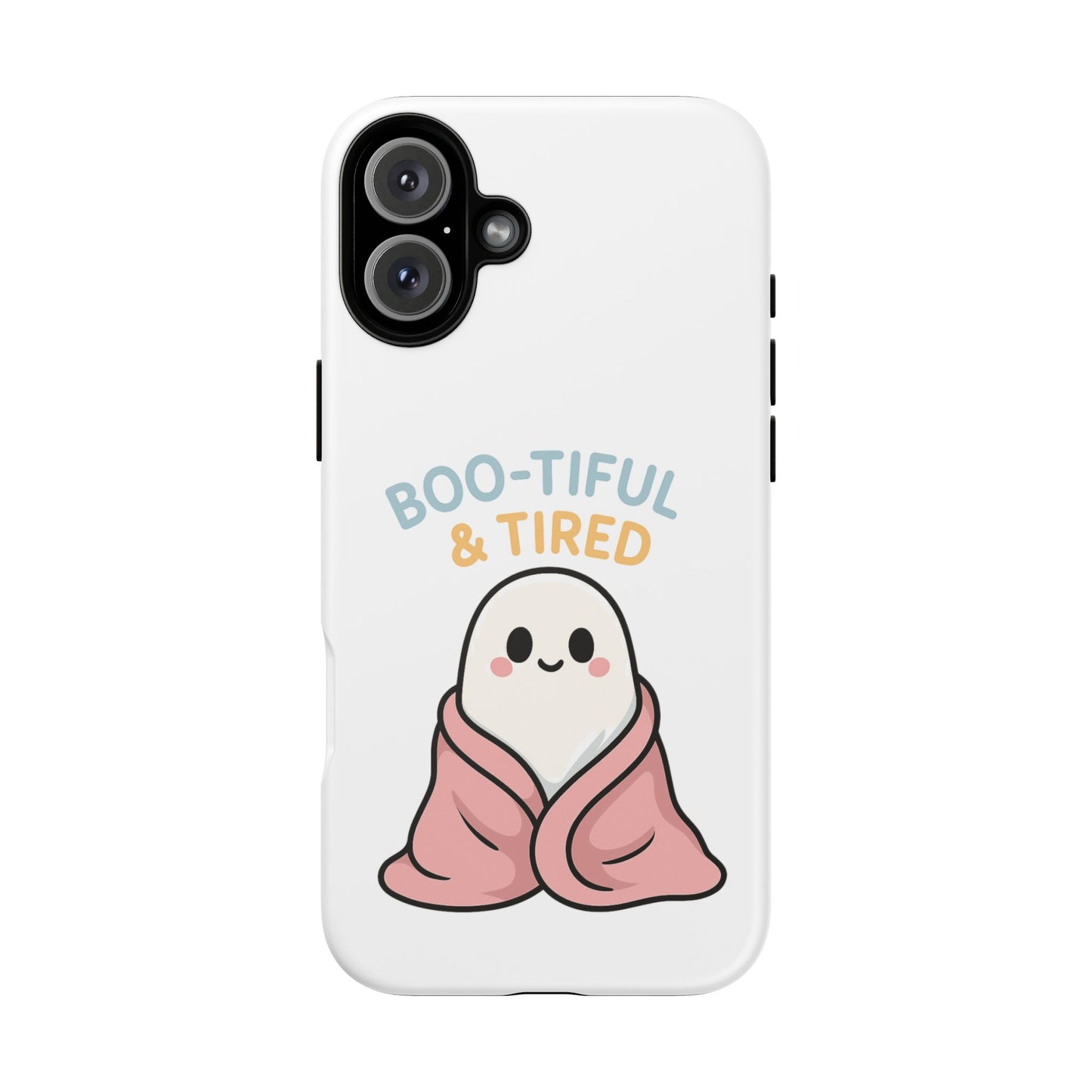 Boo-tiful & Tired Phone Case, Halloween-Themed Design