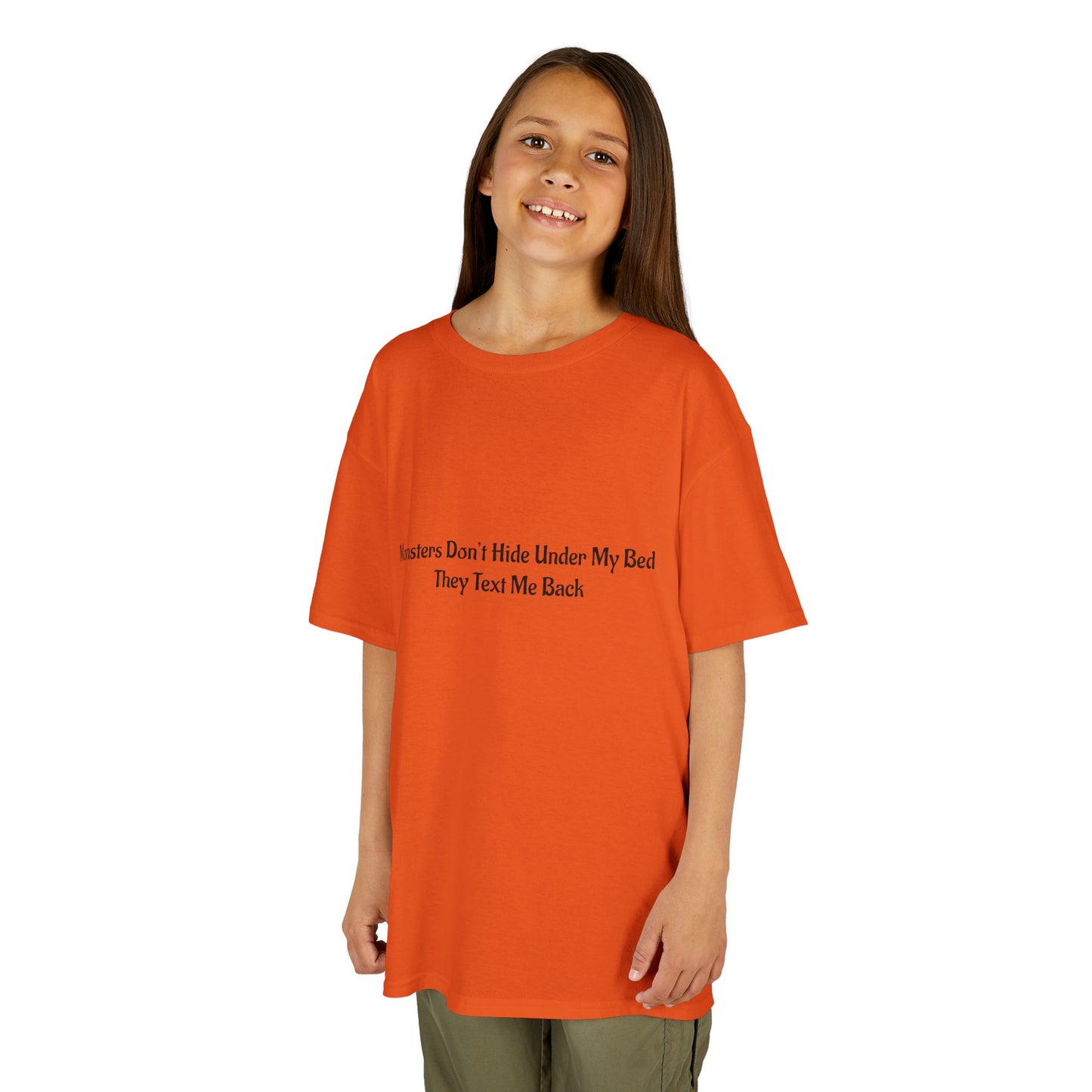 Funny Kids Monster Tee, Kids Heavy Cotton Shirt, Halloween T-Shirt