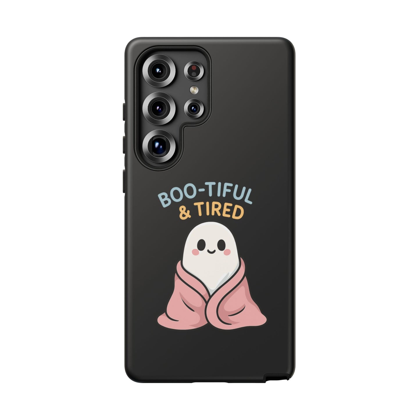 Boo-tiful & Tired Phone Case, Halloween-Themed Design