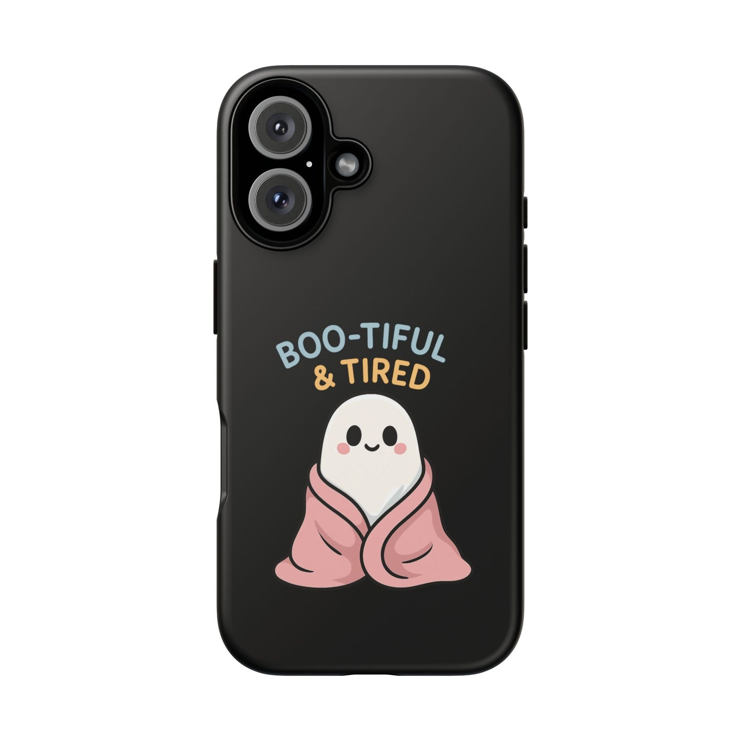 Boo-tiful & Tired Phone Case, Halloween-Themed Design