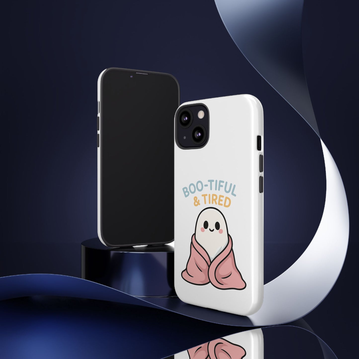 Boo-tiful & Tired Phone Case, Halloween-Themed Design