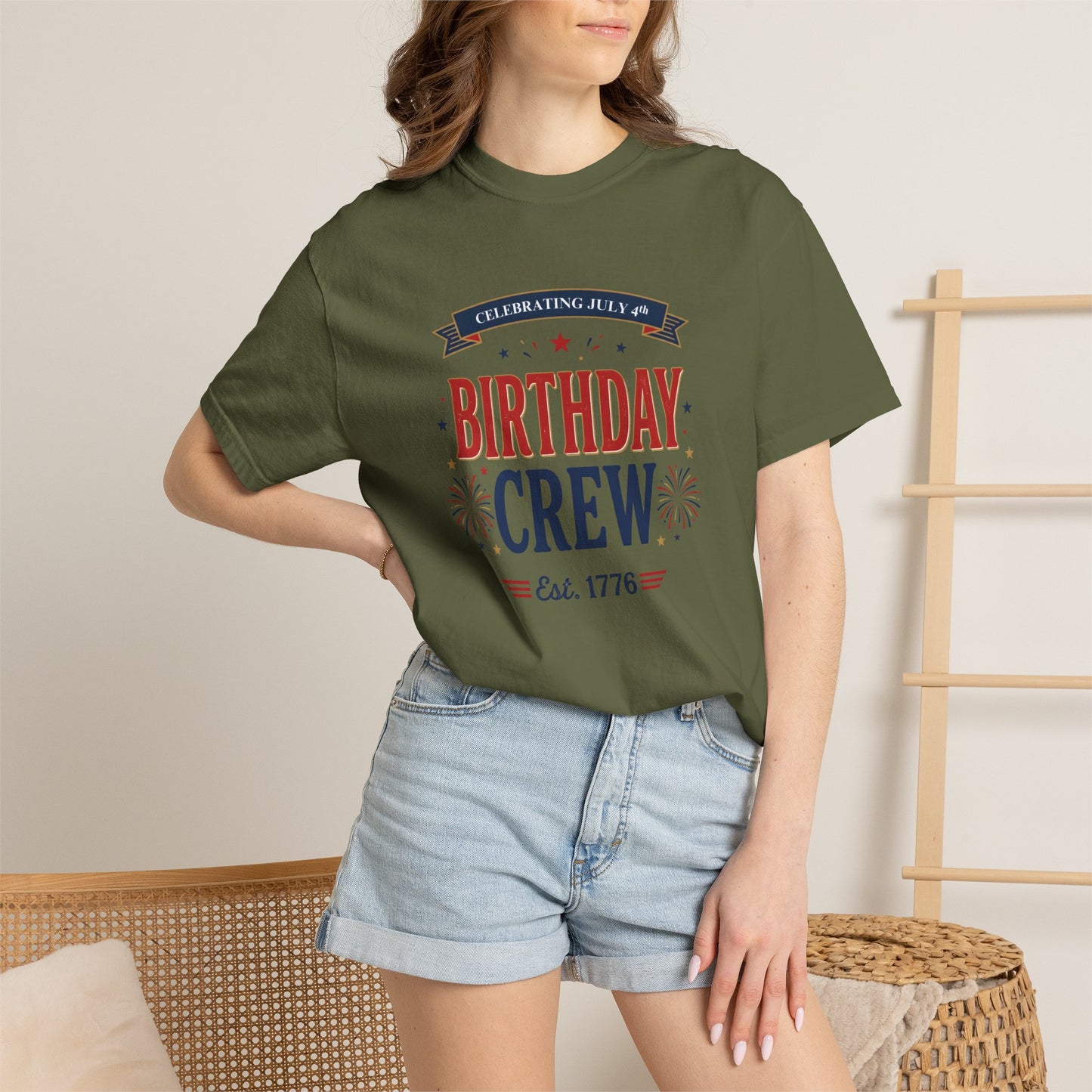 Birthday Crew T-Shirt — Patriotic Celebration Tee, 4th of July Shirt, Independence Day Gift