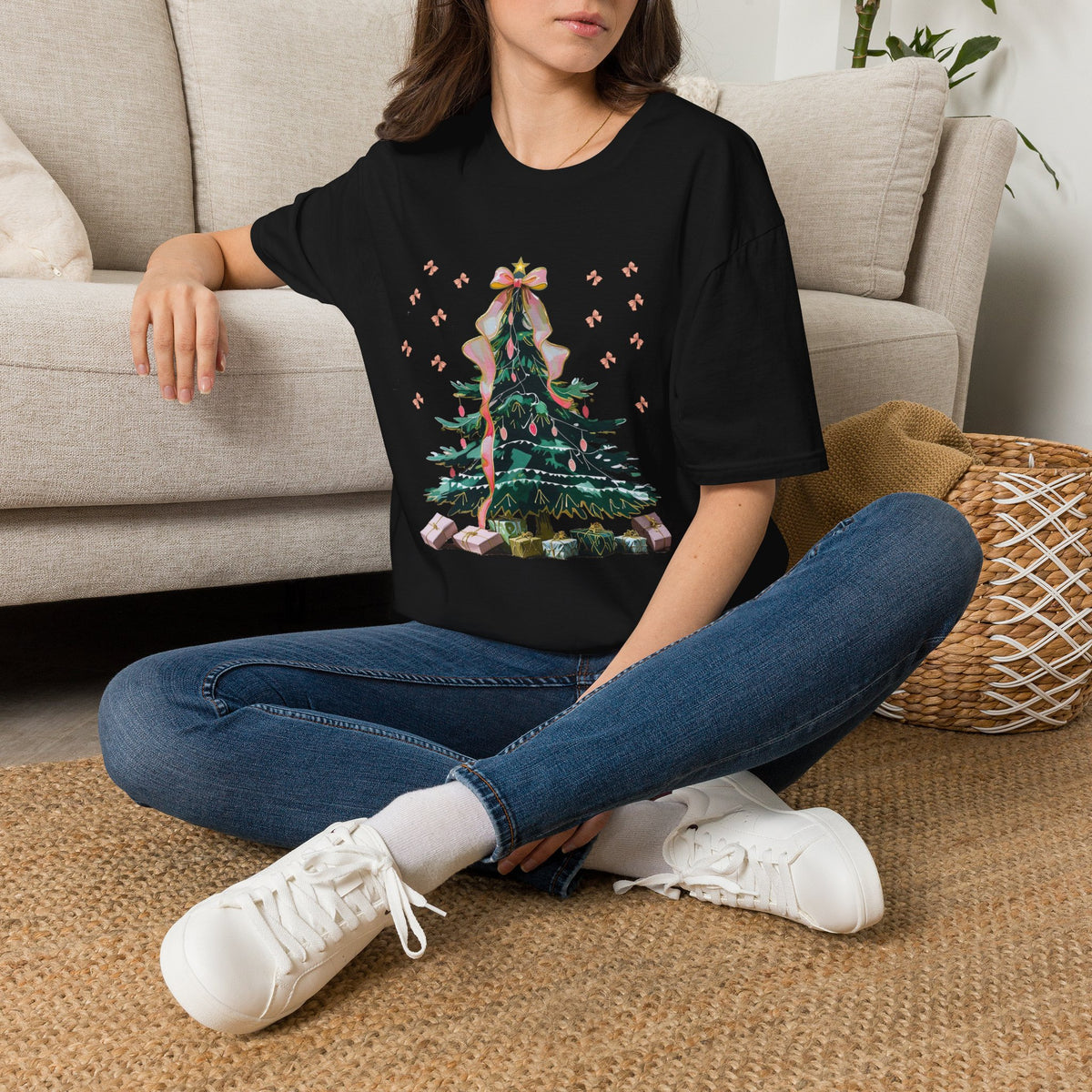 Christmas Tree Unisex Softstyle T-Shirt | Holiday Outfit, Festive Apparel