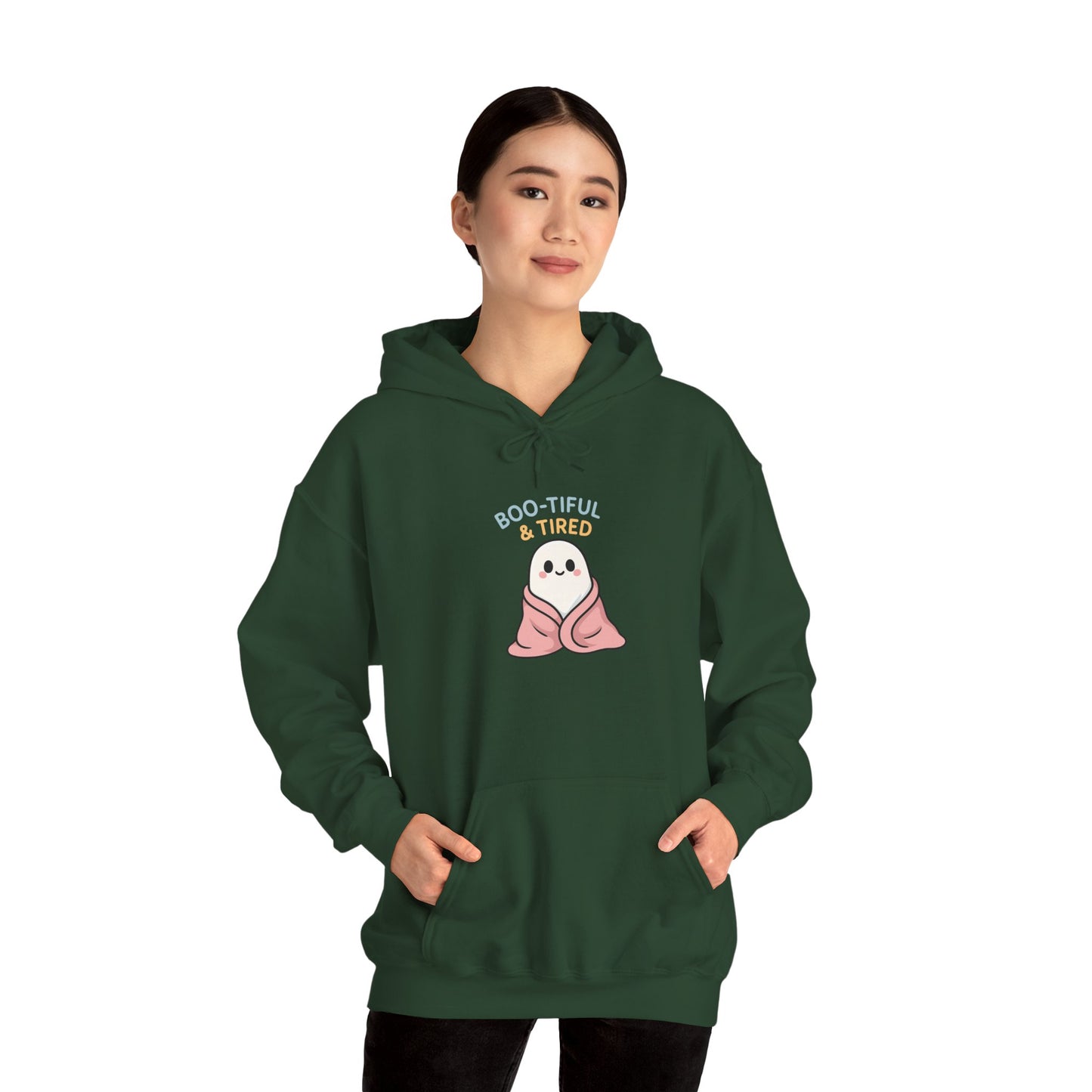 Boo-tiful Ghost Halloween Hoodie, Cute-Cozy Fall Vibes