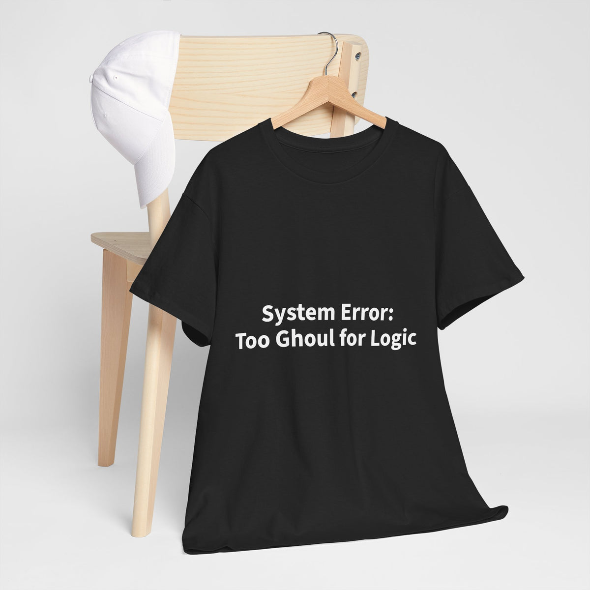 System Error Tee - Unisex Heavy Cotton Shirt, Perfect for Halloween, Geeky Fun