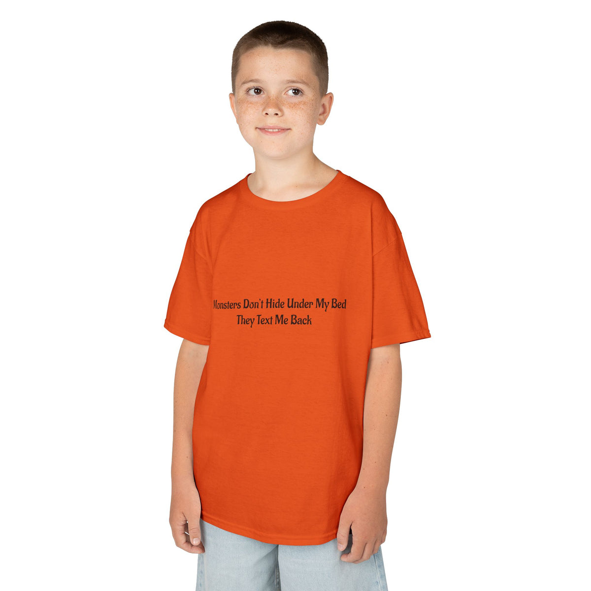 Funny Kids Monster Tee, Kids Heavy Cotton Shirt, Halloween T-Shirt