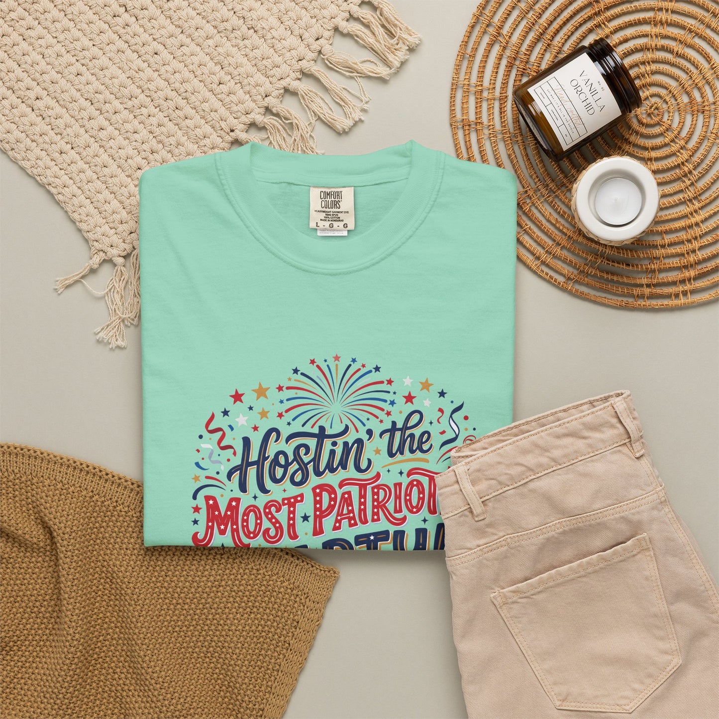 Patriotic 'Hostin' the Most Patriotic Party' T-Shirt, 4th of July Shirt, Independence Day Tee
