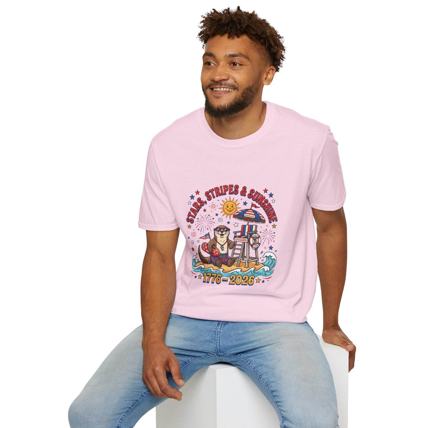 Stars, Stripes & Sunshine T-Shirt — Patriotic 1776–2026 Summer Tee, 4th of July Shirt