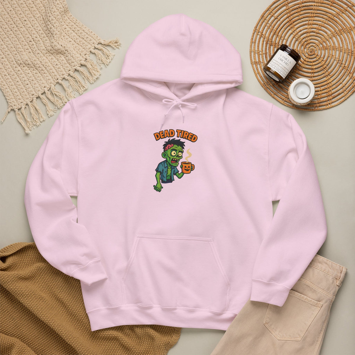 Zombie Themed Unisex Hoodie, Cozy Halloween Sweatshirt, Spooky Season Apparel