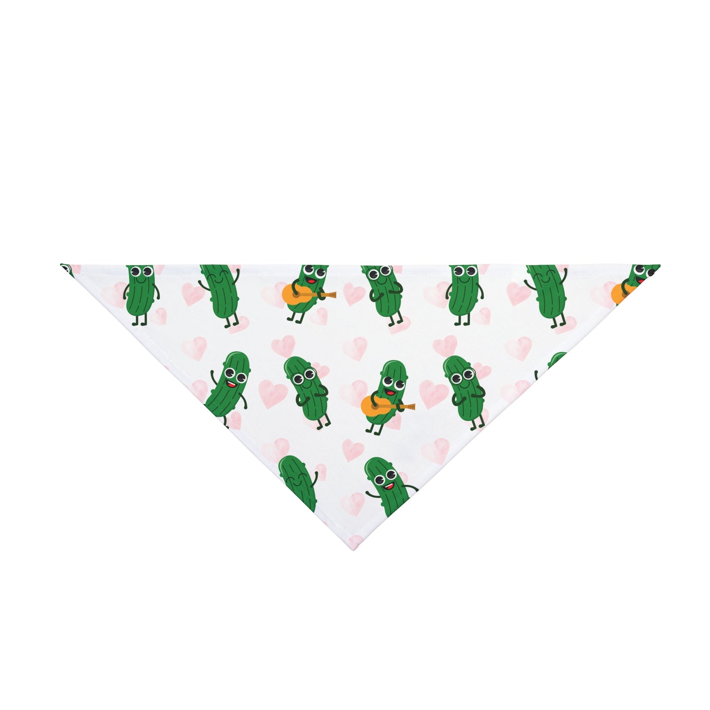 Pickle Love Pet Bandana — Cute Pickle Pattern Dog & Cat Scarf