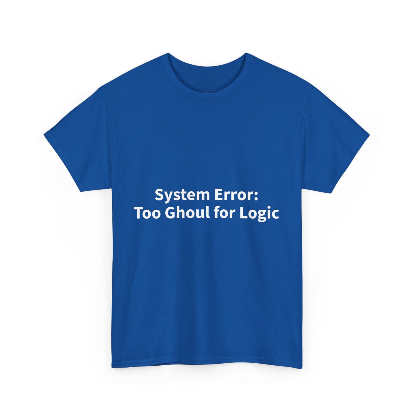 System Error Tee - Unisex Heavy Cotton Shirt, Perfect for Halloween, Geeky Fun