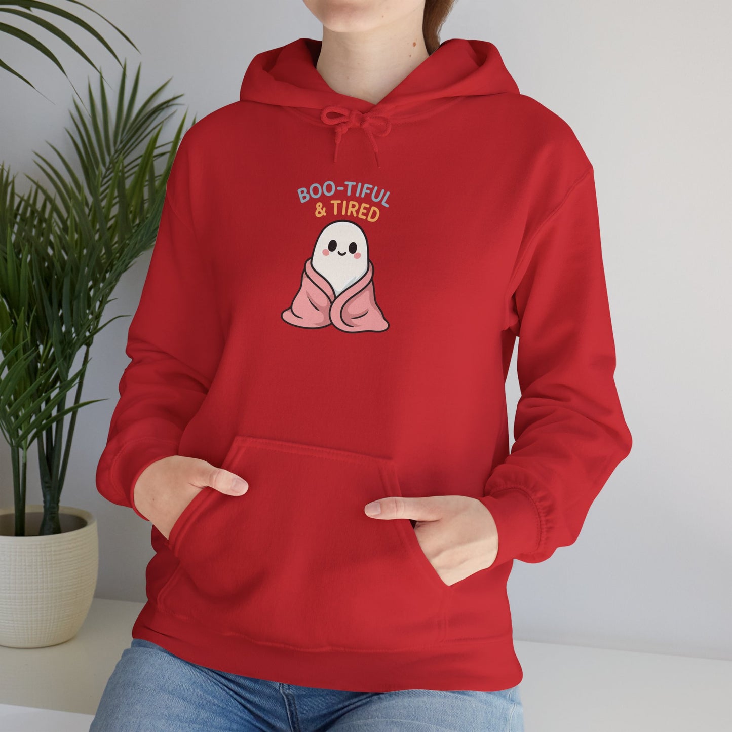 Boo-tiful Ghost Halloween Hoodie, Cute-Cozy Fall Vibes