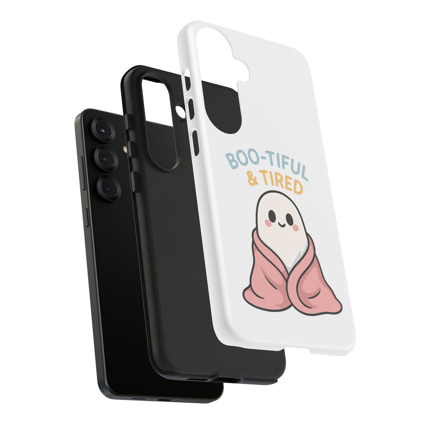 Boo-tiful & Tired Phone Case, Halloween-Themed Design