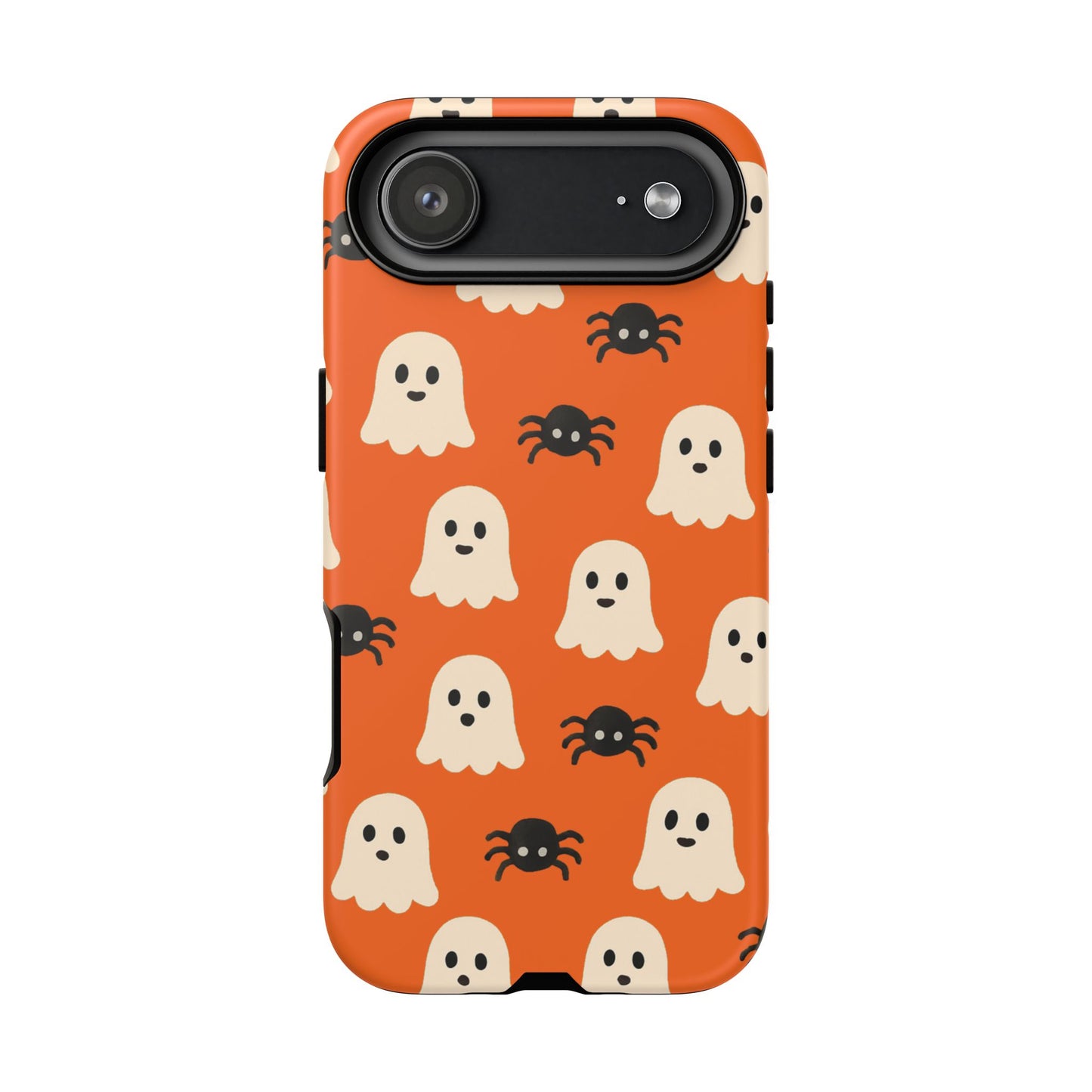 Cute Halloween Phone Case with Ghosts and Spiders, Spooky Gift, Fall Accessory, Unique Halloween Decor, Mobile Protection