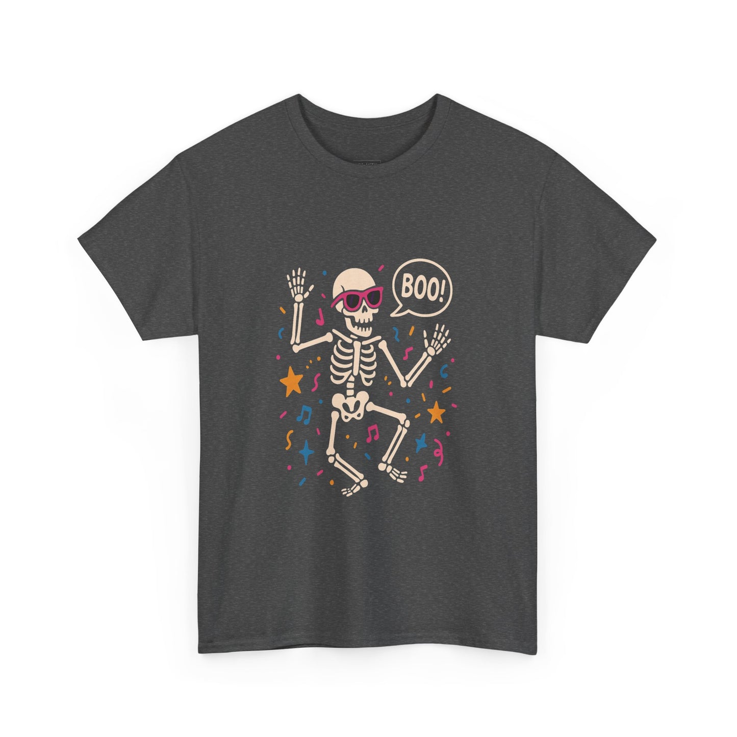 Halloween Skeleton Tee, Unisex Graphic Tee, Spooky Fun Shirt