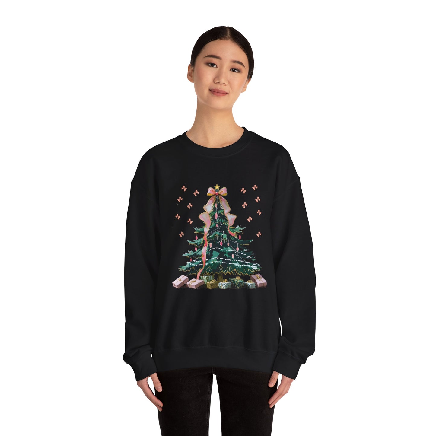 Christmas Tree Sweatshirt | Cozy Holiday Sweatshirt, Unisex Crewneck, Festive Apparel
