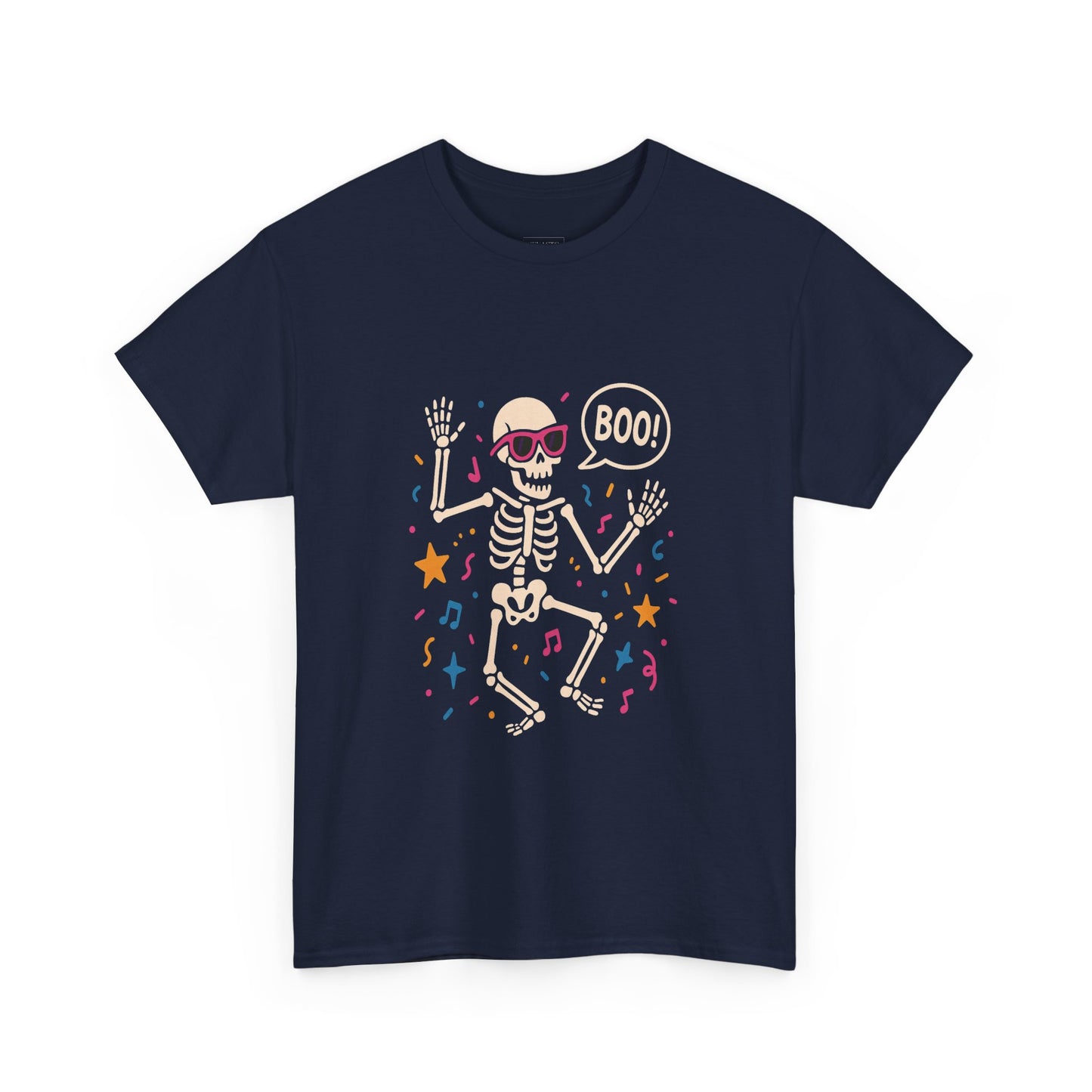 Halloween Skeleton Tee, Unisex Graphic Tee, Spooky Fun Shirt