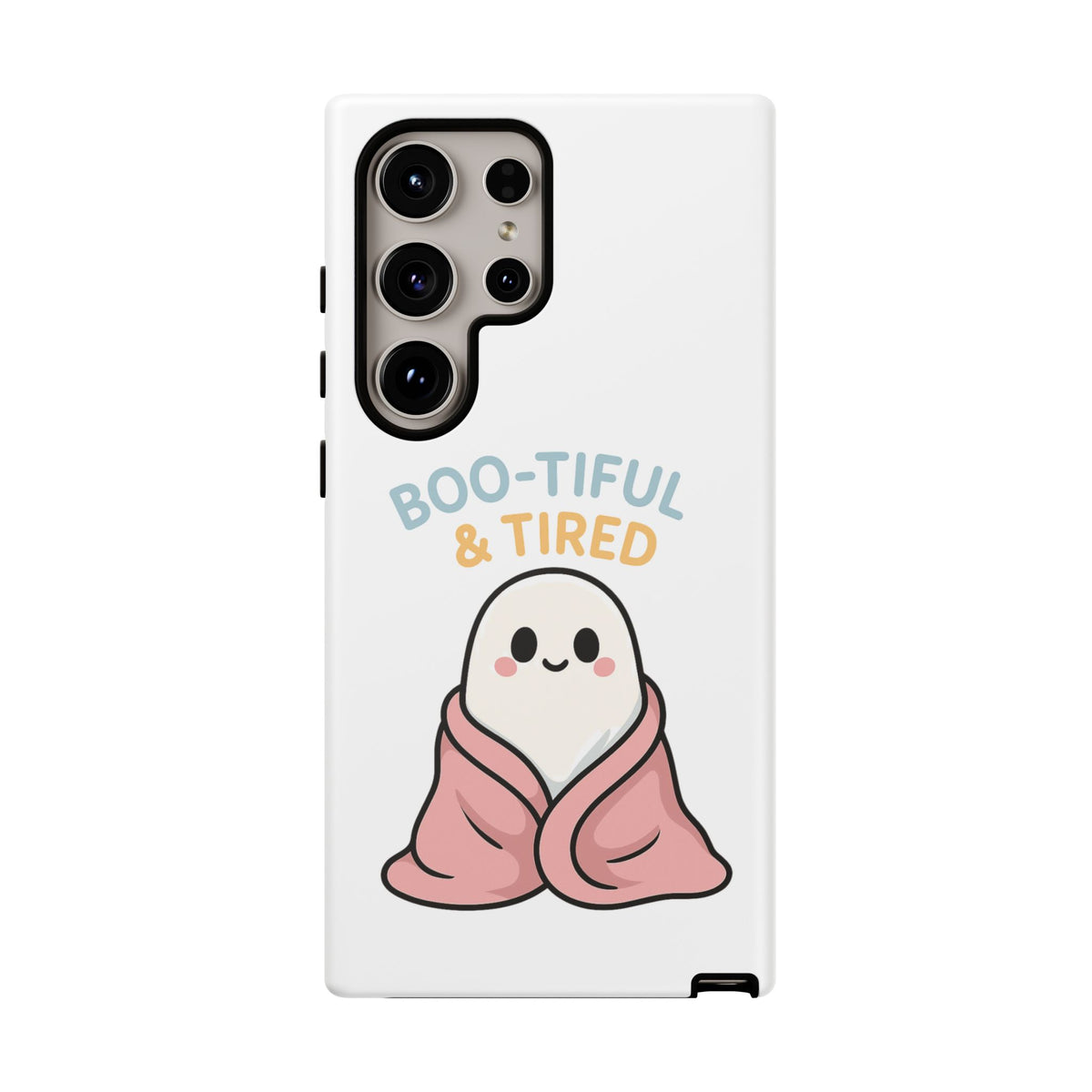 Boo-tiful & Tired Phone Case, Halloween-Themed Design