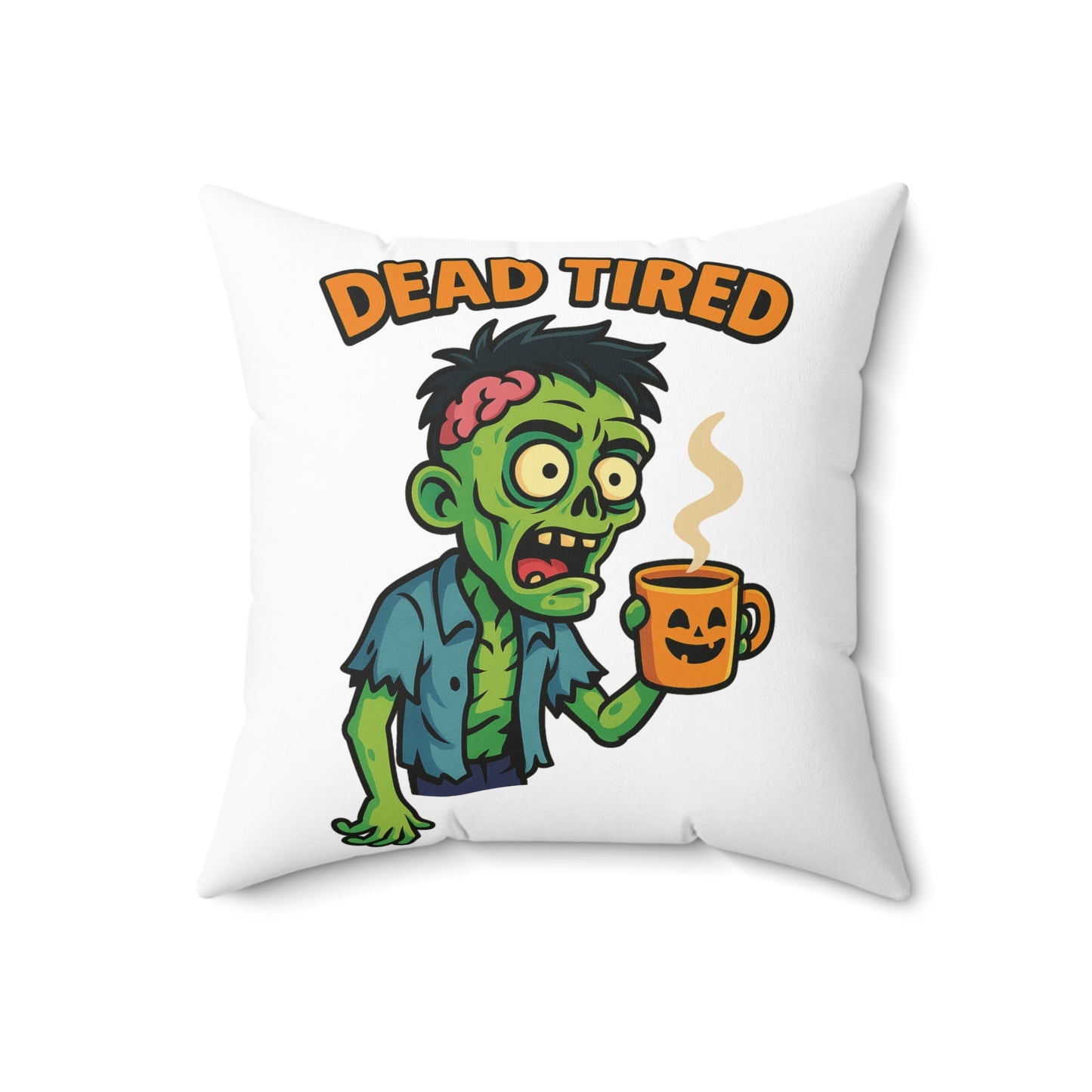 Zombie Themed Pillow, Fun Home Decor, Halloween Gift