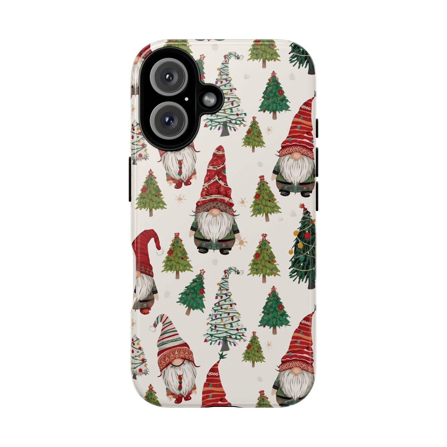 Christmas Gnome Phone Case, Dual Layer Phone Case for Iphone 17, 16, 15, 14, 13, 12, 11 & Samsung