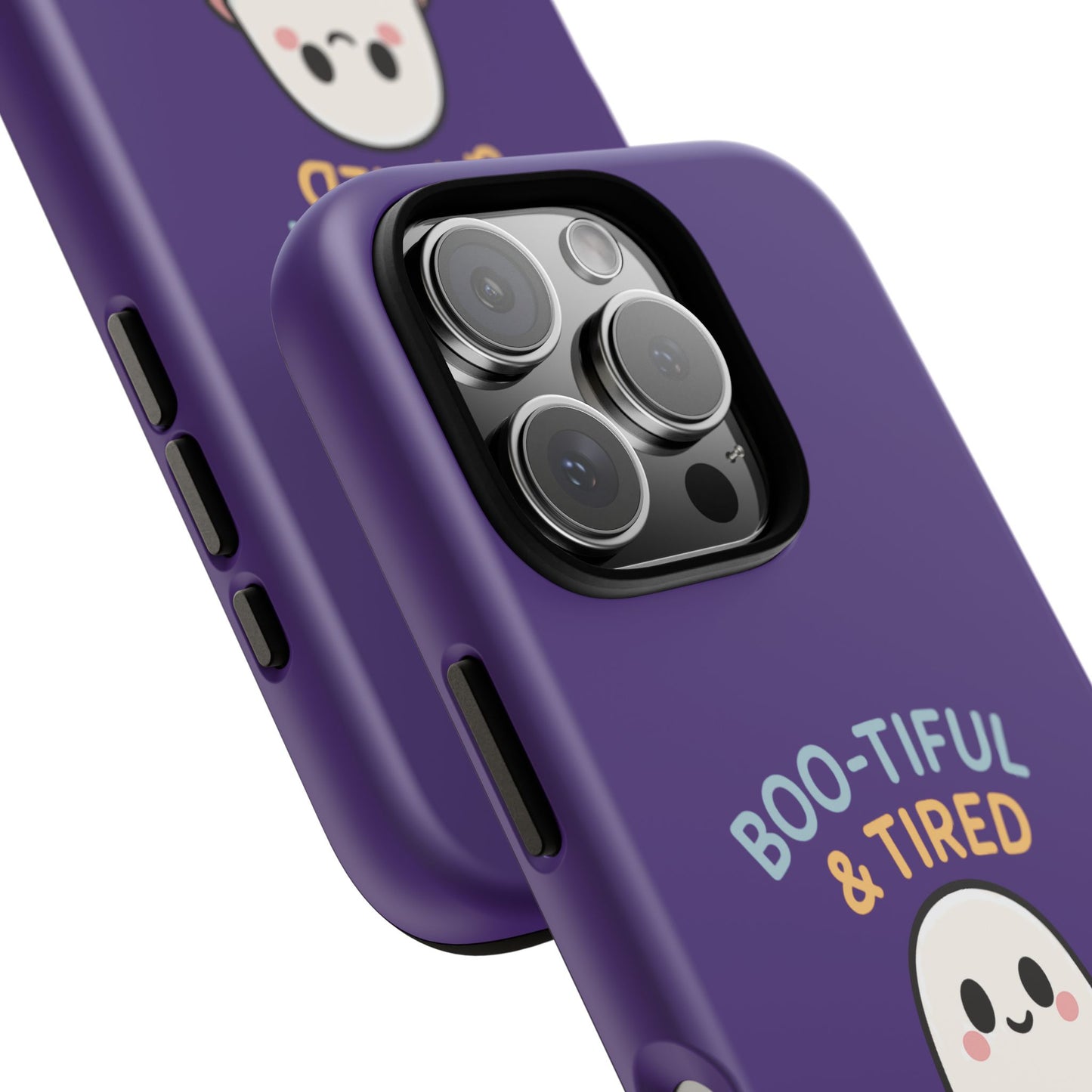 Boo-Tiful & Tired Phone Case, Halloween-Themed Design