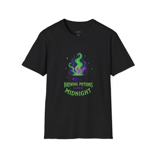 Brewing Potions Since Midnight T-Shirt, Halloween-Themed Fashion