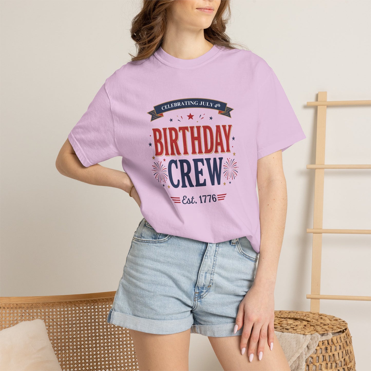 Birthday Crew T-Shirt — Patriotic Celebration Tee, 4th of July Shirt, Independence Day Gift