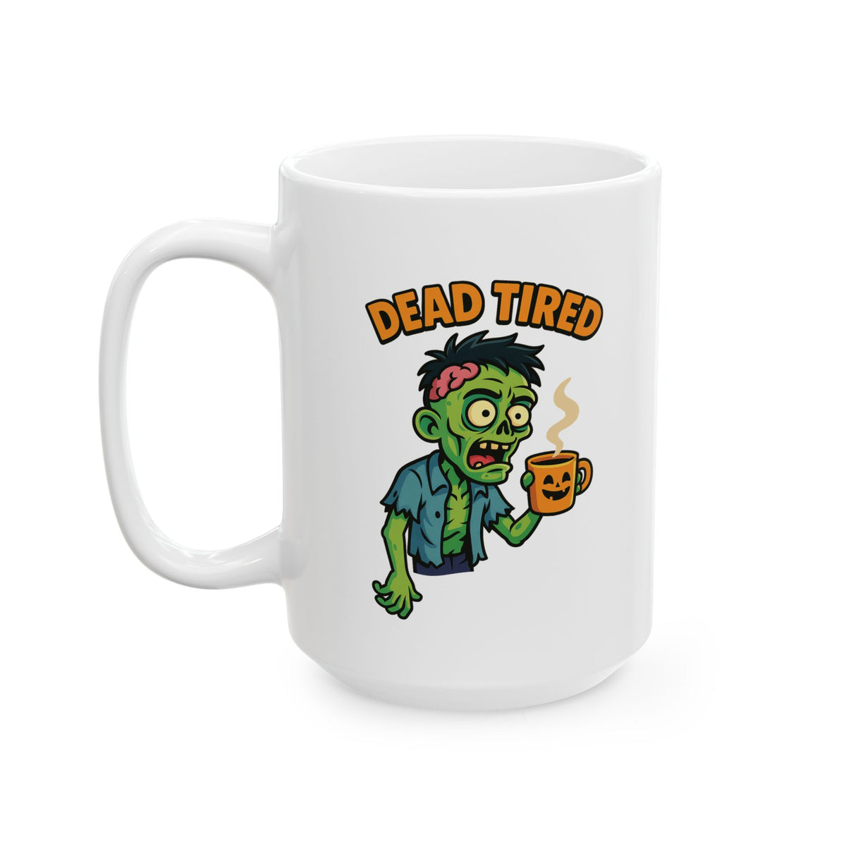 Funny Ceramic Mug, Zombie-Themed Halloween Decor