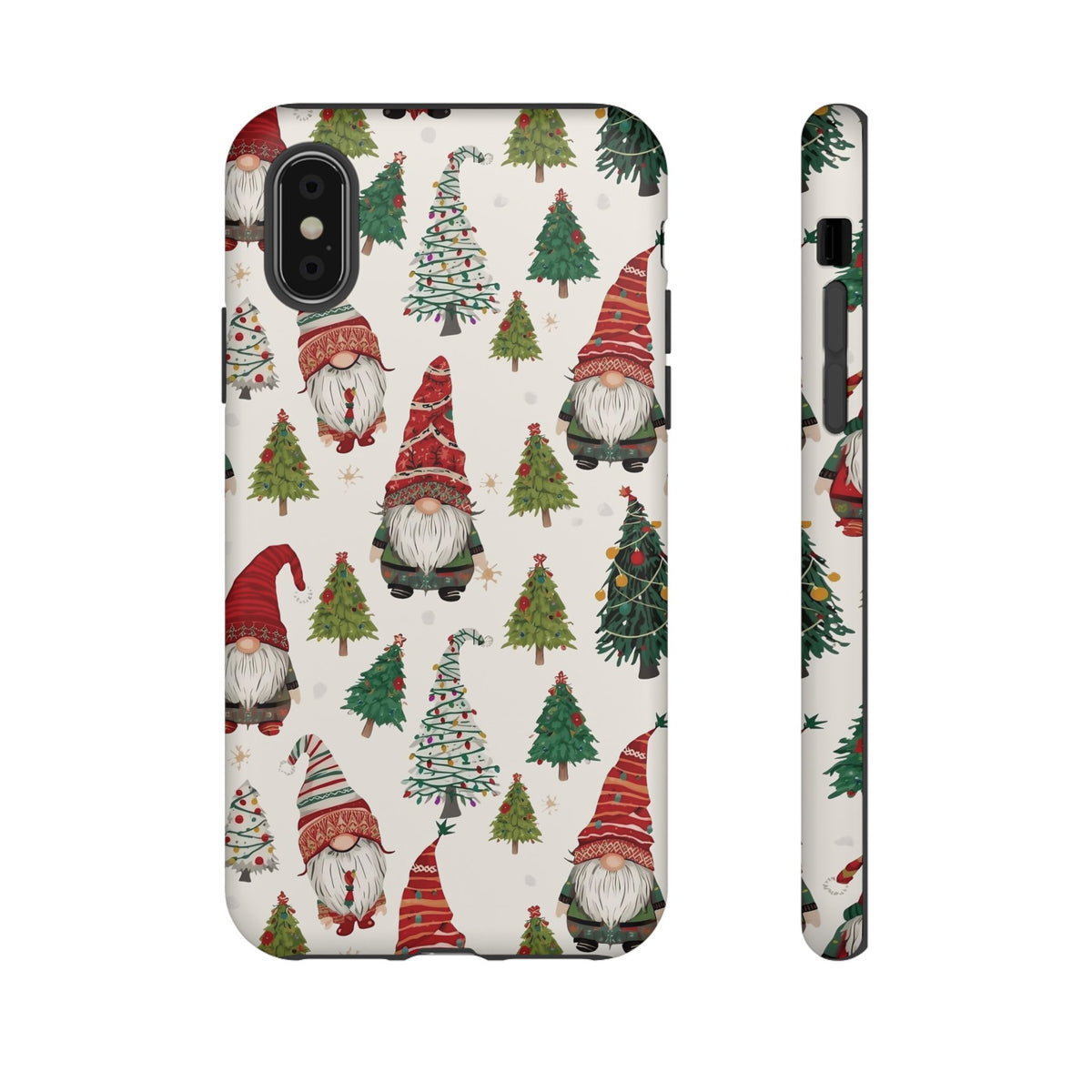 Christmas Gnome Phone Case, Dual Layer Phone Case for Iphone & Samsung