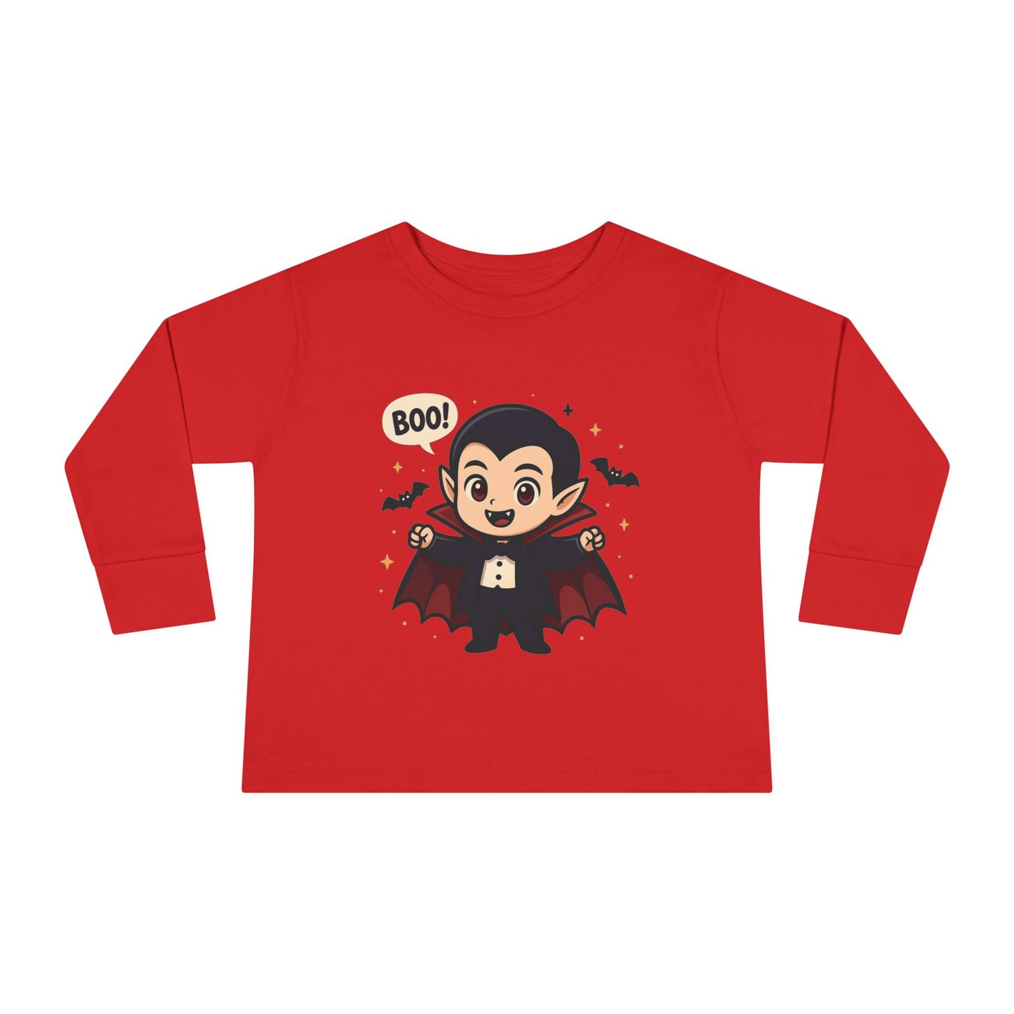 Toddler Halloween Vampire Tee, Cute Boo Halloween Shirt, Kids Long Sleeve Top, Halloween Costume, Toddler Apparel