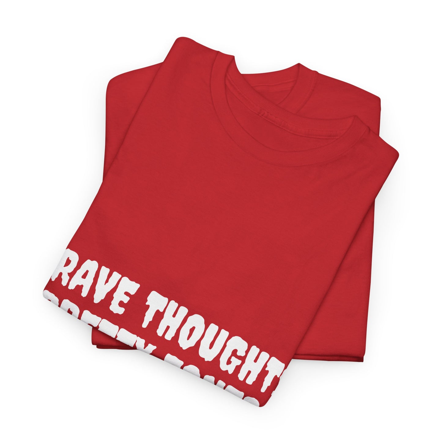 Grave Thoughts Pretty Fonts Tee | Unisex Heavy Cotton T-Shirt for Spooky Season