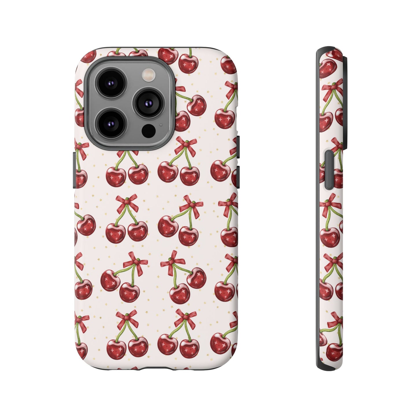 Cherry Pattern Phone Case — Cute Red Cherry Protective Phone Cover
