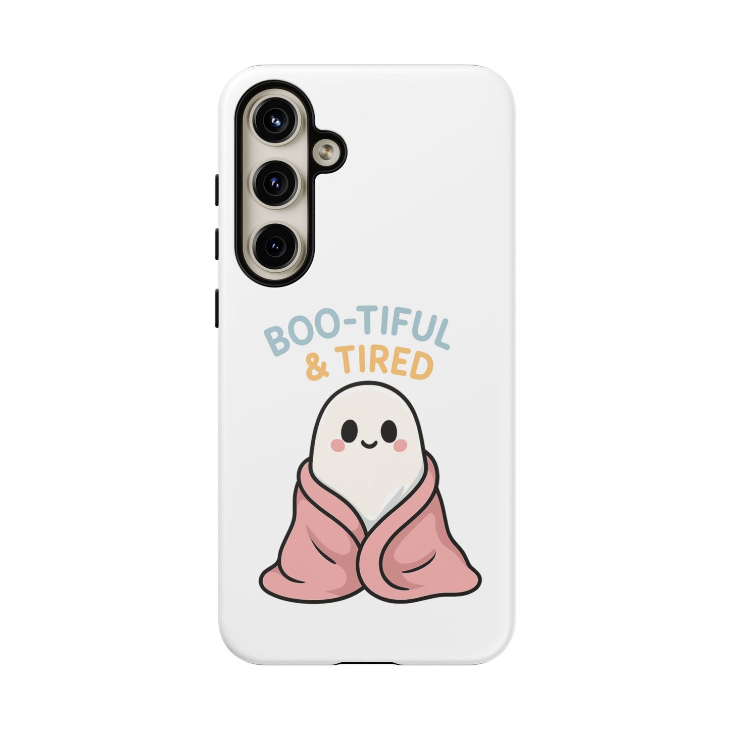 Boo-tiful & Tired Phone Case, Halloween-Themed Design