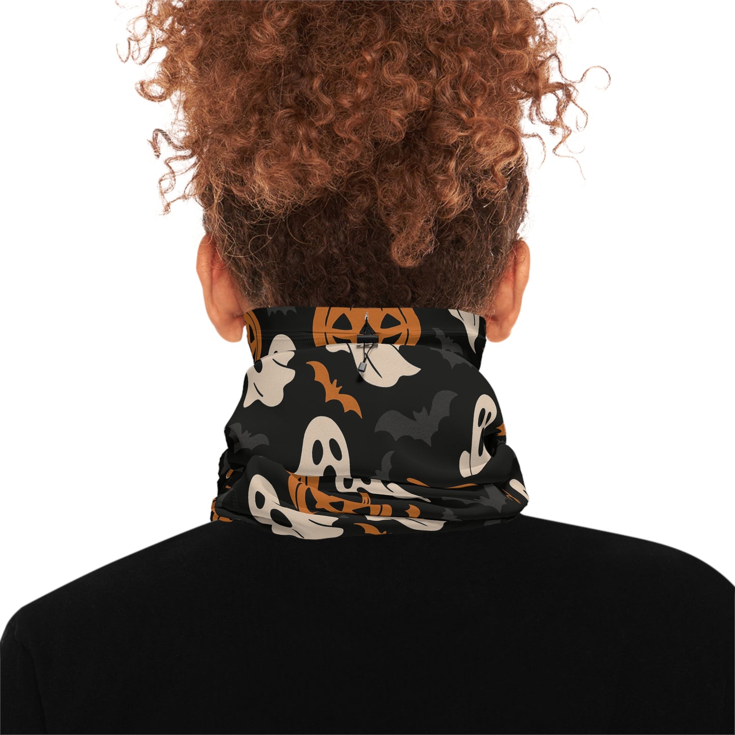 Halloween Neck Gaiter, Ghosts and Pumpkins, Spooky Accessory, Fall Fashion, Outdoor Fun, Gifts for Halloween