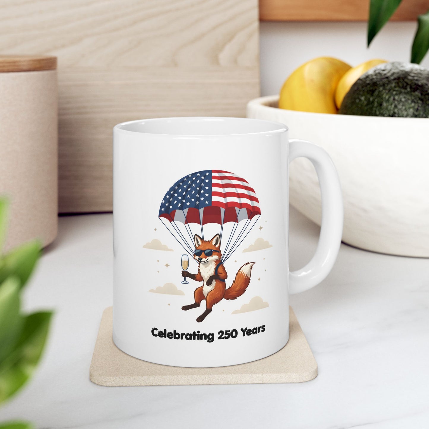 Patriotic Fox Coffee Mug